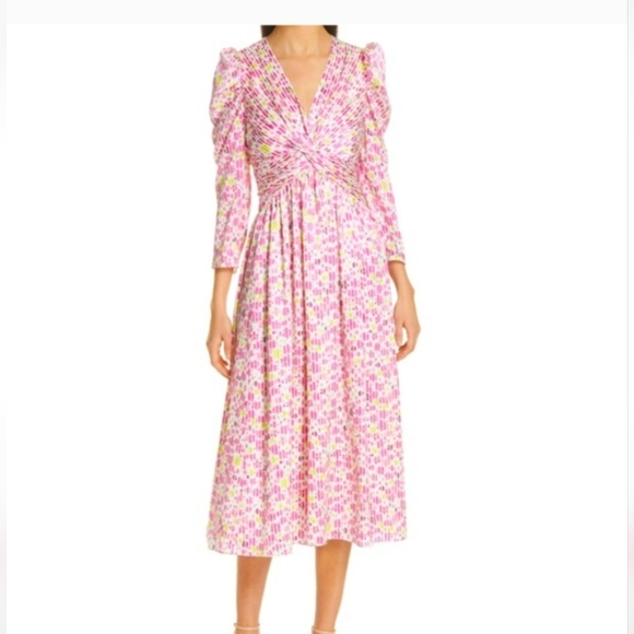 Kate Spade New York Marker Floral Devore Dress ,Sz 4 - Picture 2 of 7
